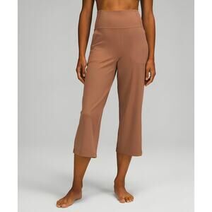 Lululemon Align Wide Leg Super High Rise Crop Pants 23" Cacao Brown Size 2